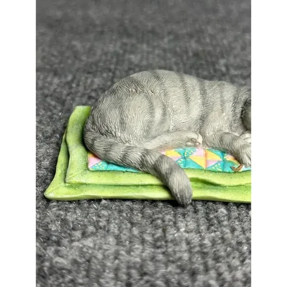 Lenox figurine Cat Nap sleeping kitty Sweet Kitties Collection 4” cat and mouse - Picture 4 of 10